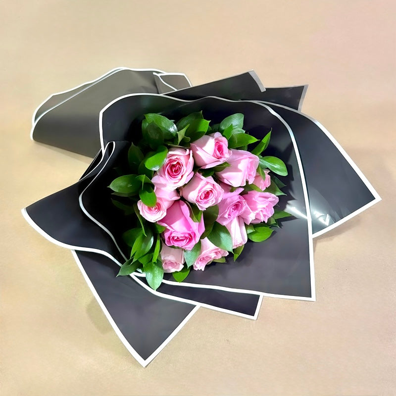 Ramo de 12 rosas rosa
