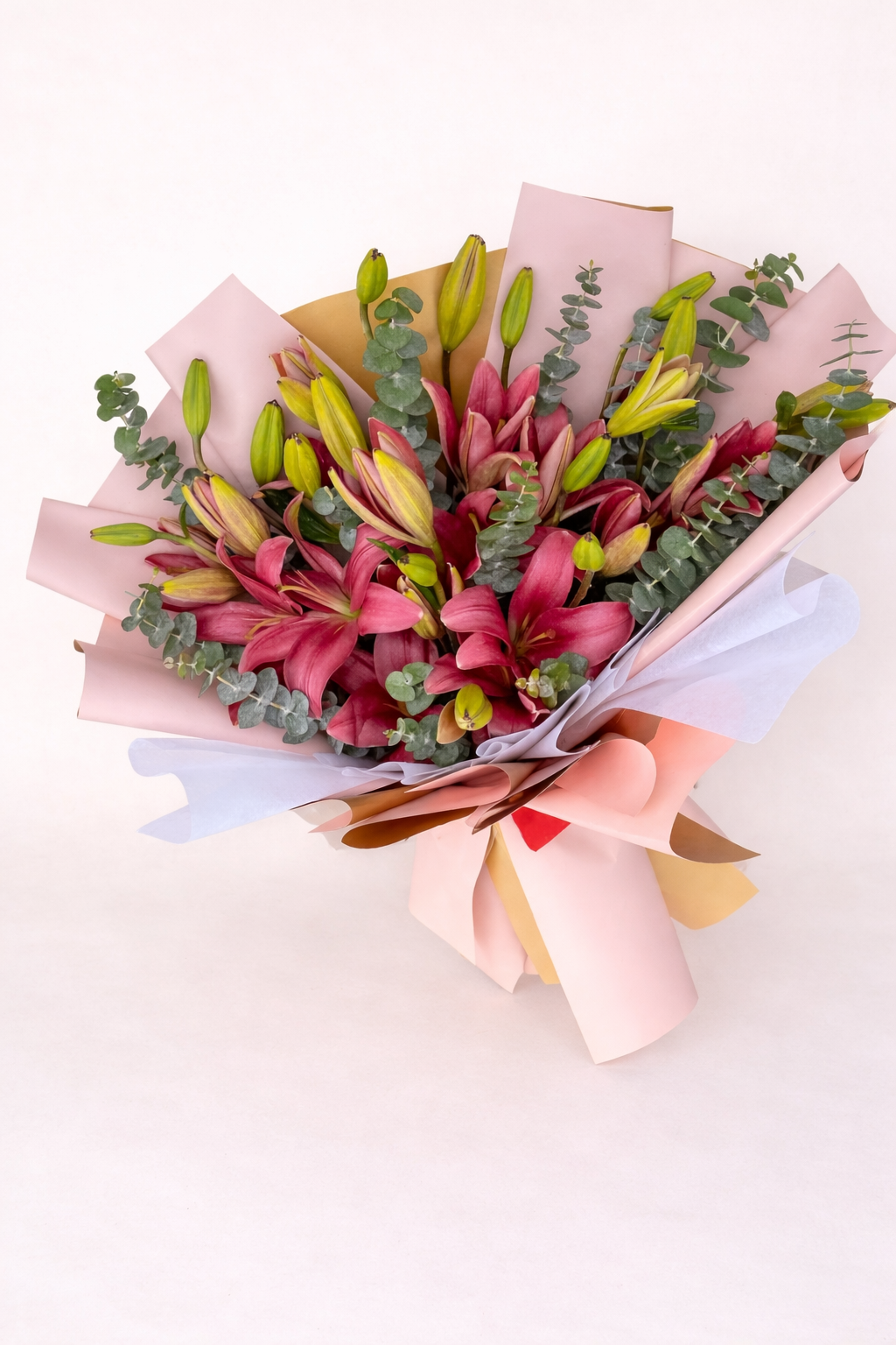 Ramo lilys rosas