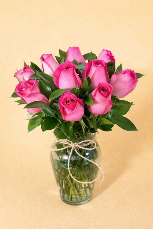 Florero 12 rosas