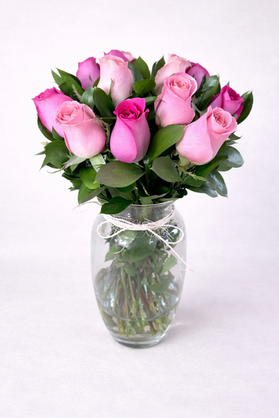 Florero 12 rosas