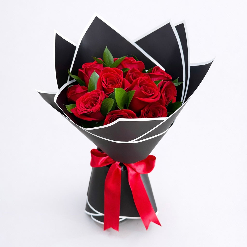 Ramo 12 rosas rojas