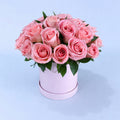 Caja 24 rosas rosas