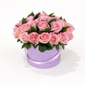 Caja 50 rosas rosas