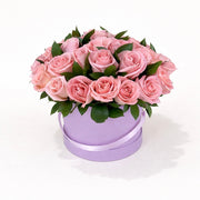 Caja 50 rosas rosas